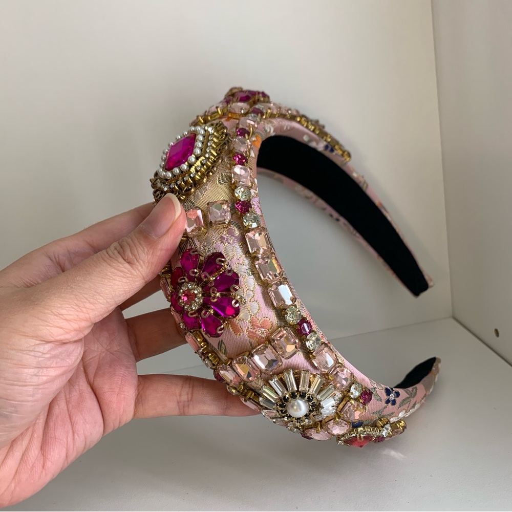 Embellished Pink Headband